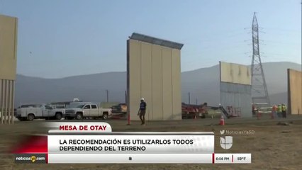 Patrulla Fronteriza pone a prueba los 8 prototipos del muro fronterizo