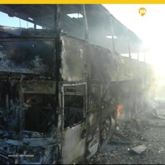 Incendio en autobus de pasajeros en Kasajistán