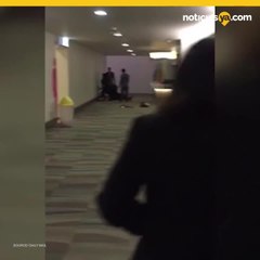Turista camina desnudo en aeropuerto drogado con viagra