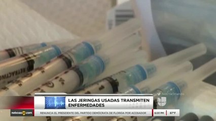 Niños son llevados al hospital tras puyarse con jeringas usadas