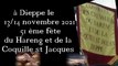 fête Dieppe 11 et 12 novembre 2021 fête du Hareng, et de la Coquille  st Jacques