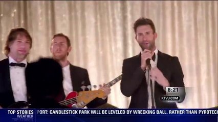 Southern California Newlyweds Get Maroon 5 Wedding Crash