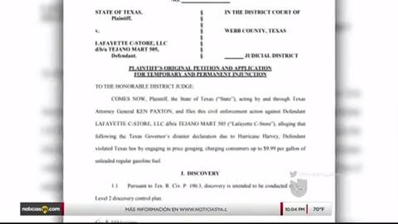 Noticias Laredo 10pm 111317 - Clip - gasolinera