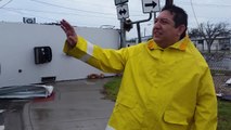 Gerardo Morenbo recorre destrozos por Harvey