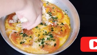 Tomato _ eggs recipe (that made a fuss in the tiktok _ quick to prepare only 5 minutes
