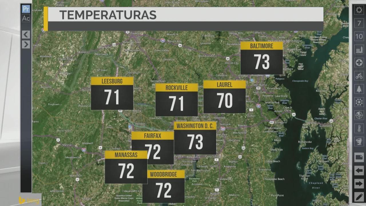 Clima miercoles 11 Washington