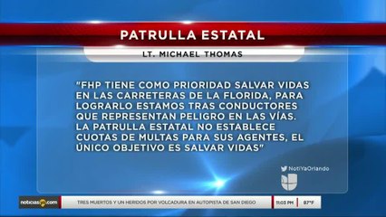 Multas de la Patrulla de Carreteras de Florida