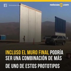 Prototipos de muro en la frontera
