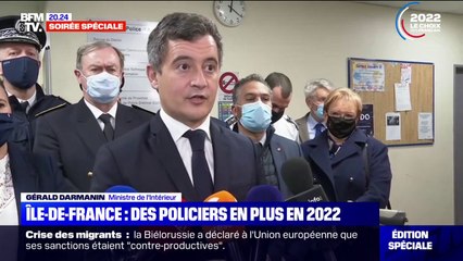 Gérald Darmanin: "Dans les quatre prochains mois, nous allons augmenter de façon très importante le nombre de policiers et de gendarmes"