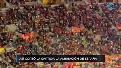 Así coreó La Cartuja la alineación de España