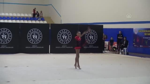 ANTALYA -Ritmik Cimnastik Küçükler Kulüplerarası Türkiye Şampiyonası tamamlandı