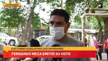 Fernando Meza emitió su voto