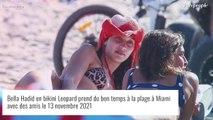 Bella Hadid, sexy en bikini léopard aux côtés de son compagnon Marc Kalman