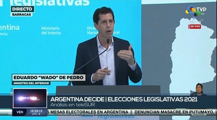 Wado De Pedro: Agradecemos a las fuerzas politicas que han hecho posible avanzar en las elecciones