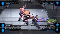 Here Comes the Pain The Rock vs Triple H vs Steve Austin vs Brock Lesnar vs Undertaker vs Kurt Angle