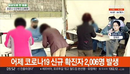 신규확진 주말에도 2,000명대…위중증 471명