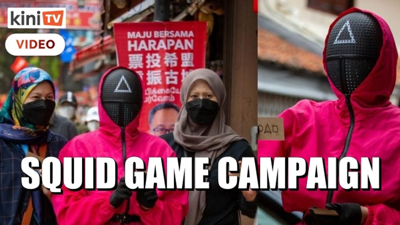 Campaigners use ‘Squid Game’ to pull voters in Malacca polls