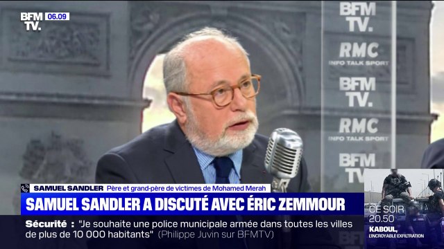 Samuel Sandler, père et grand-père des victimes de Mohamed Merah, raconte son entretien avec Éric Zemmour