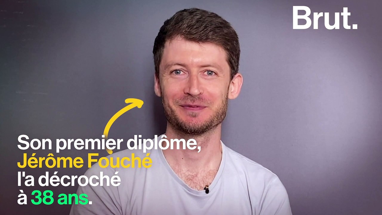 Jérôme Fouché a obtenu son premier diplôme à 38 ans