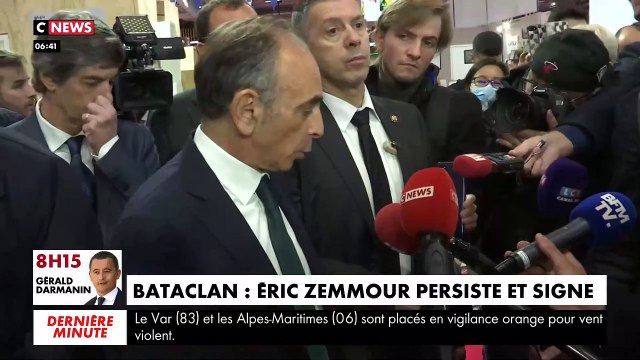 Eric Zemmour réitère ses propos contre François Hollande en marge des commémorations des attaques du 13 Novembre : Il n’a pas protégé les Français. Il a pris une décision absolument criminelle