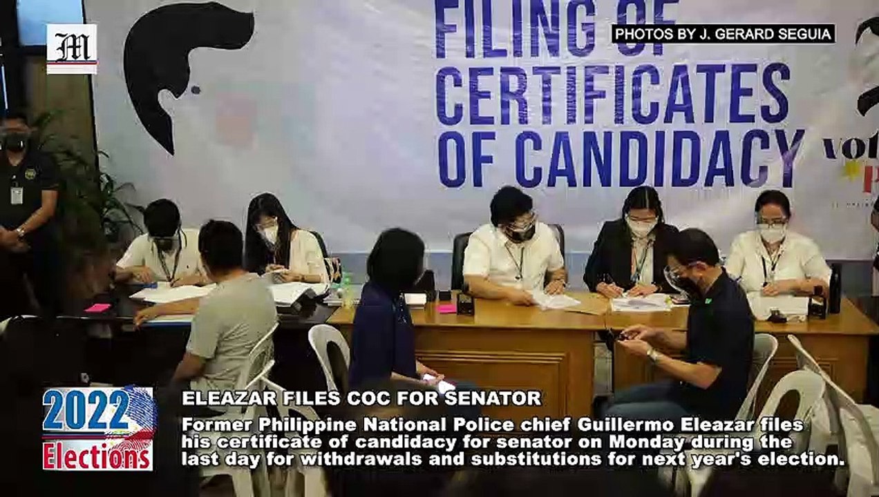 Eleazar Files COC For Senator