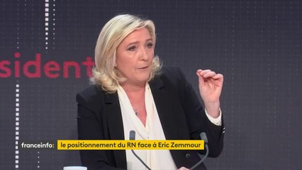 Éric Zemmour : "Ce n’est ni un adversaire ni un partenaire, c’est un concurrent", tranche Marine Le Pen