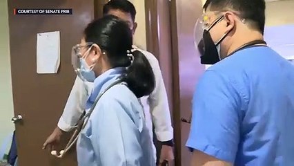 Senate medical personnel conduct check up on Darganis
