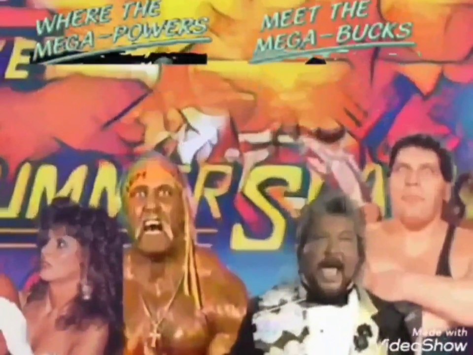 The Mega Powers vs The Mega Bucks / Summerslam 1988 - full entrances
