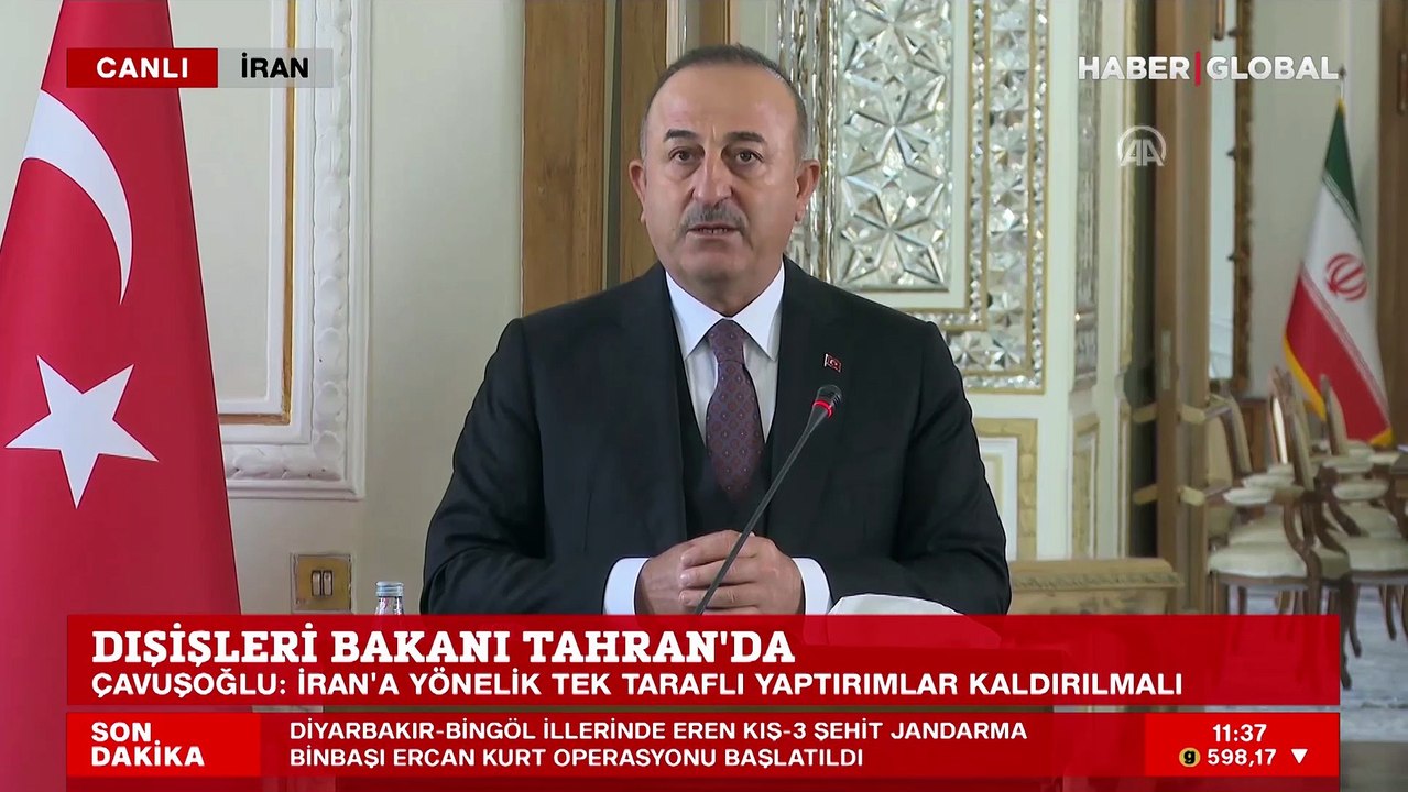 Bakan Çavuşoğlu'dan Tahran'da açıklamalar: Bölgesel konularda diyaloğu sürdürmeliyiz