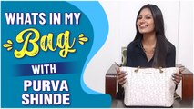 WHAT'S IN MY BAG ft.Purva Shinde | Jeev Majha Guntala | Colors Marathi
