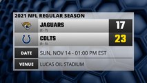Jaguars @ Colts NFL Game Recap for SUN, NOV 14 - 01:00 PM EST