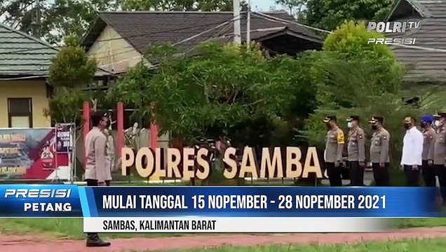 Kapolres Sambas Pimpin Apel Gelar Pasukan Operasi Zebra Kapuas 2021