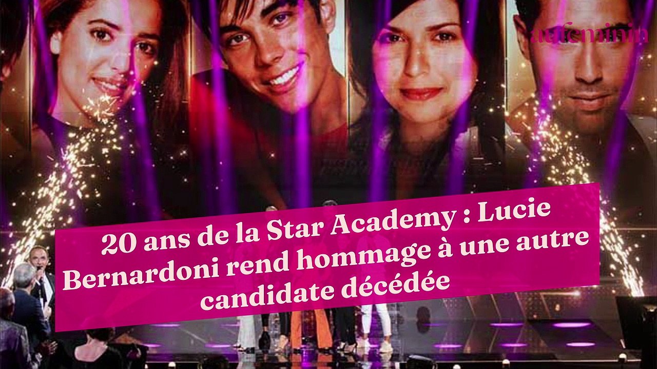 20 ans de la Star Academy : Lucie Bernardoni rend hommage à une autre candidate décédée