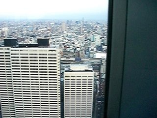 vue de la tour governementale de tokyo à shinjuku