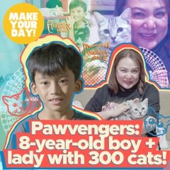 Pawvengers: 8-year-old boy + lady with 300 cats! | Make Your Day
