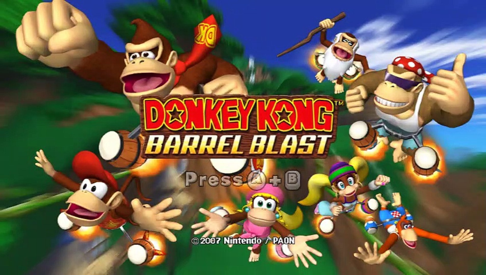 Donkey Kong: Barrel Blast online multiplayer - wii - Vidéo Dailymotion