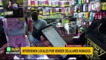 Operativo en mercado Huamantanga: Intervienen locales que vendían celulares robados