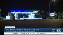 Gas prices rising across Arizona