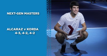 Alcaraz s'offre Korda en finale du Masters Next-Gen