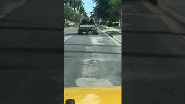 Chevy Driver Ignoring Tire Problem