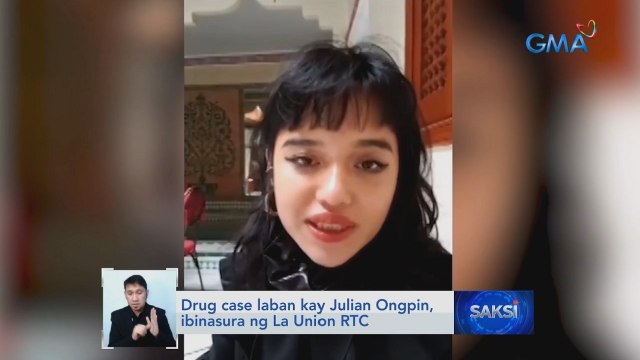 Drug case laban kay Julian Ongpin, ibinasura ng La Union RTC | Saksi