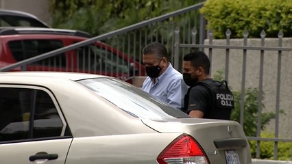 Traslado de alcaldes detenidos a los Tribunales de Goicoechea