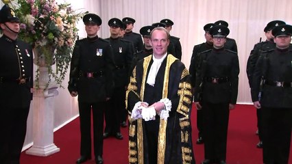 PM and other officials arrive at the Lord Mayor’s Banquet