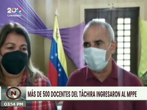 Ministerio del Poder Popular para la Educación incorpora más de 500 docentes en Táchira