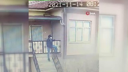 Tarzan gibi tırmandı, tek hamlede pencereyi açtı