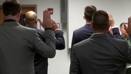 Hacen juramento nuevos agentes de la patrulla fronteriza