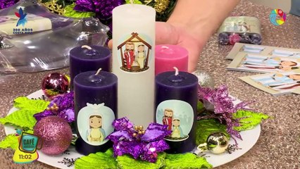 Elaboramos la tradicional corona de adviento