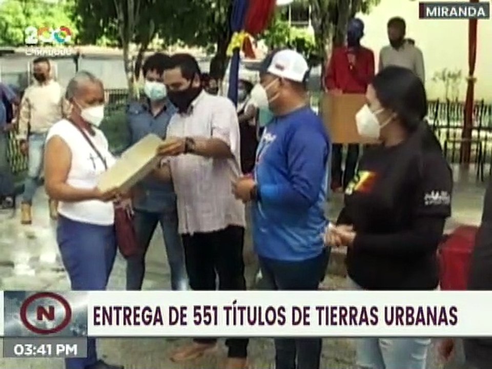 GMVV entregó 551 títulos de tierras urbanas en el estado Miranda