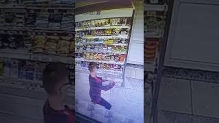 Glass Surprises Grocery Store Shopper