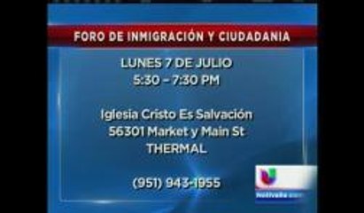 Foro de inmigración y ciudadanía en Thermal